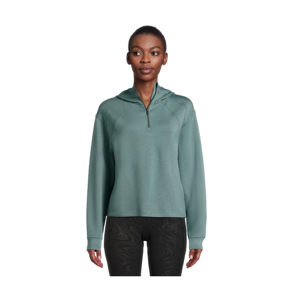 Avia Women's Seamed Quarter Zip Hoodie - Picture 1 of 5